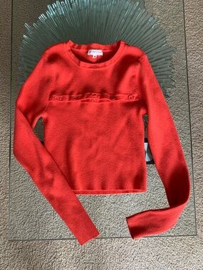 💜 Mimosa Cropped Sweater with Button Detail